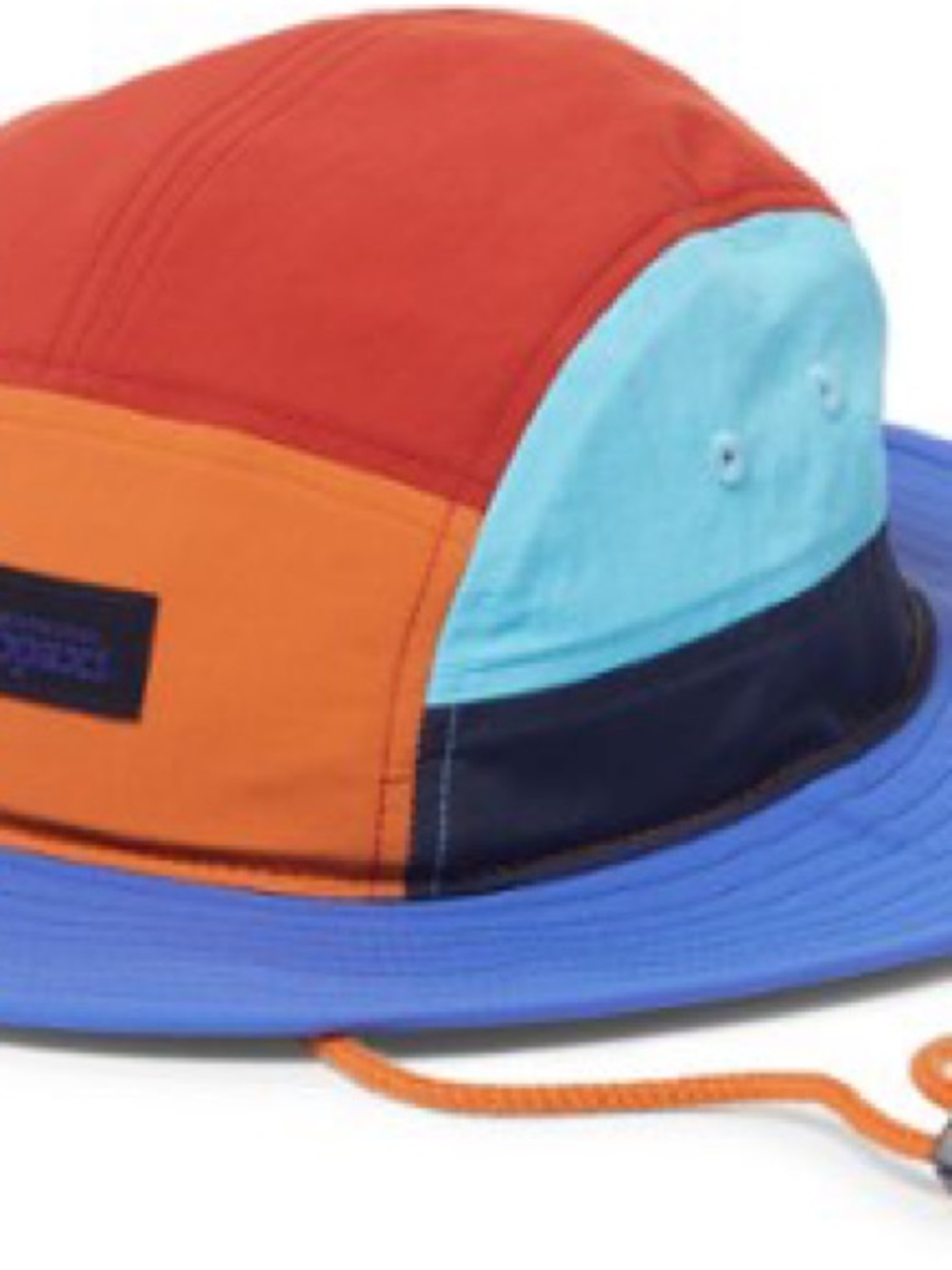 cotopaxi Kids Colorblock Bucket Hat - Orange/Red/Light Blue/Blue